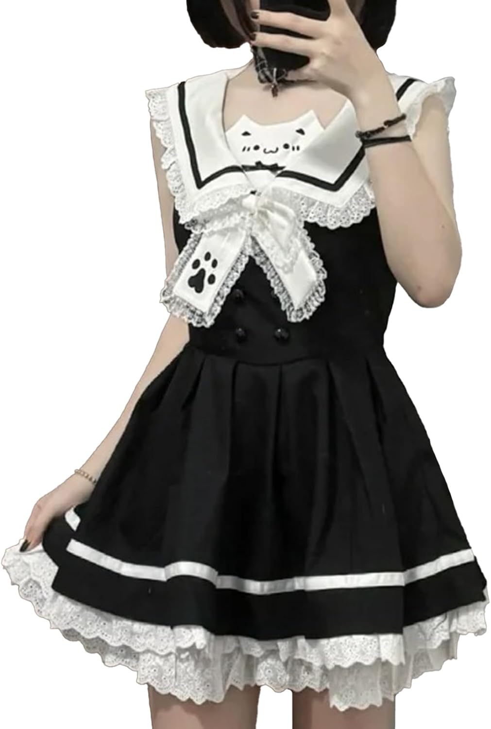 夏限定♡ミニワンピース　ロリータファッション　お出かけ可愛い n749-1.jpg